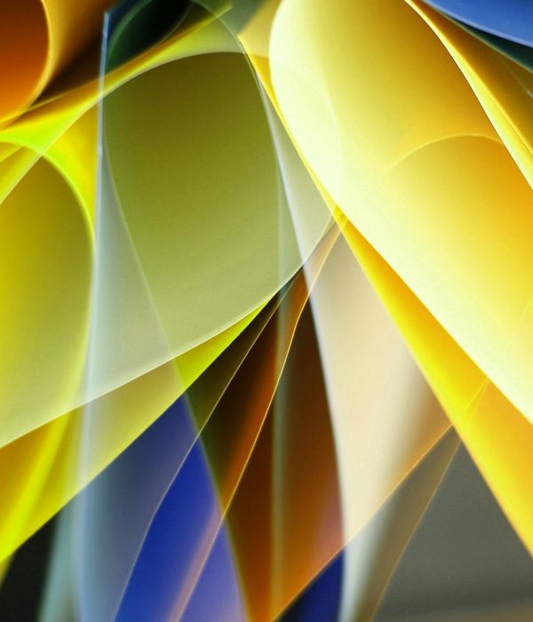 Abstract glowing geometric shapes representing focus and clarity